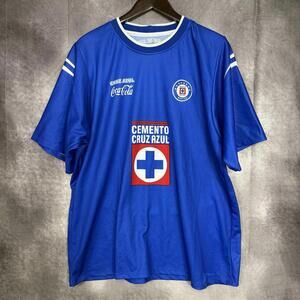Vintage Y2K Cruz Azul Deportivo Soccer Home Jersey Men‎ Size XL Blue Polyester